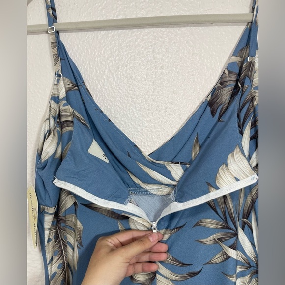 Paradise Motion Hawaiian Leaf Print Sleeveless Dress Women’s 2XL Made in Hawaii - Picture 11 of 14